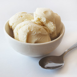Coconut Ice Cream made from Coconut Cream Concentrate